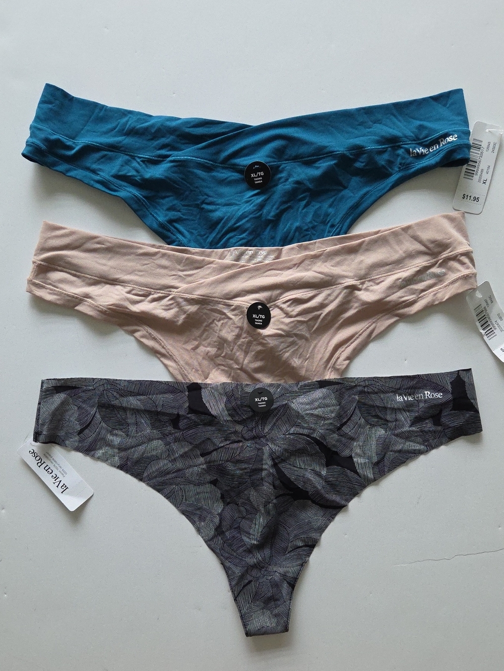 La Vie En Rose 3-Pack Thong Bundle